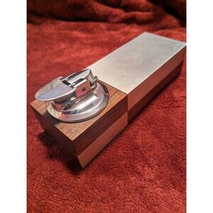 Vintage Ronson Varaflame Scandia Table Lighter & Cigarette Box Combination. RARE